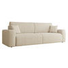 SCHLAFSOFA Piano Cord - Creme/Schwarz, Holz/Kunststoff (245/82/92cm) - MIRJAN24