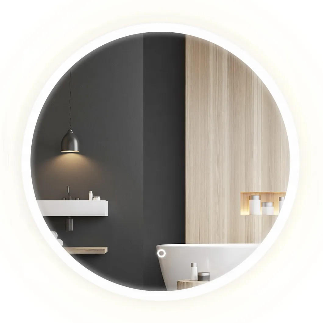 SPIEGEL Rea Led 70cm Ffj70 - Weiß, Glas (70/70/2cm) - REA