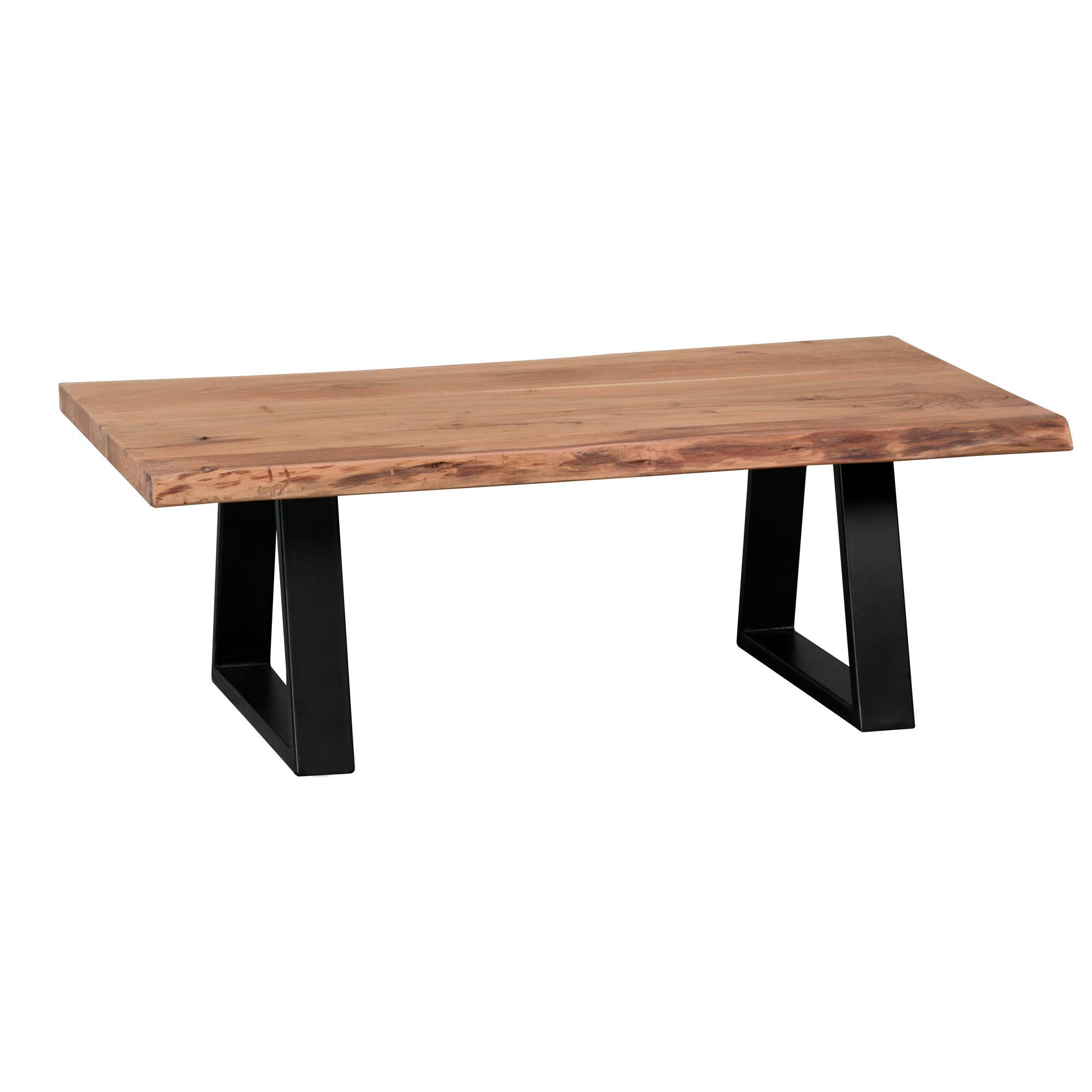 COUCHTISCH SAM Akazie Wohnzimmertisch - Akaziefarben, Holz (115/60/40cm) - tinkaro