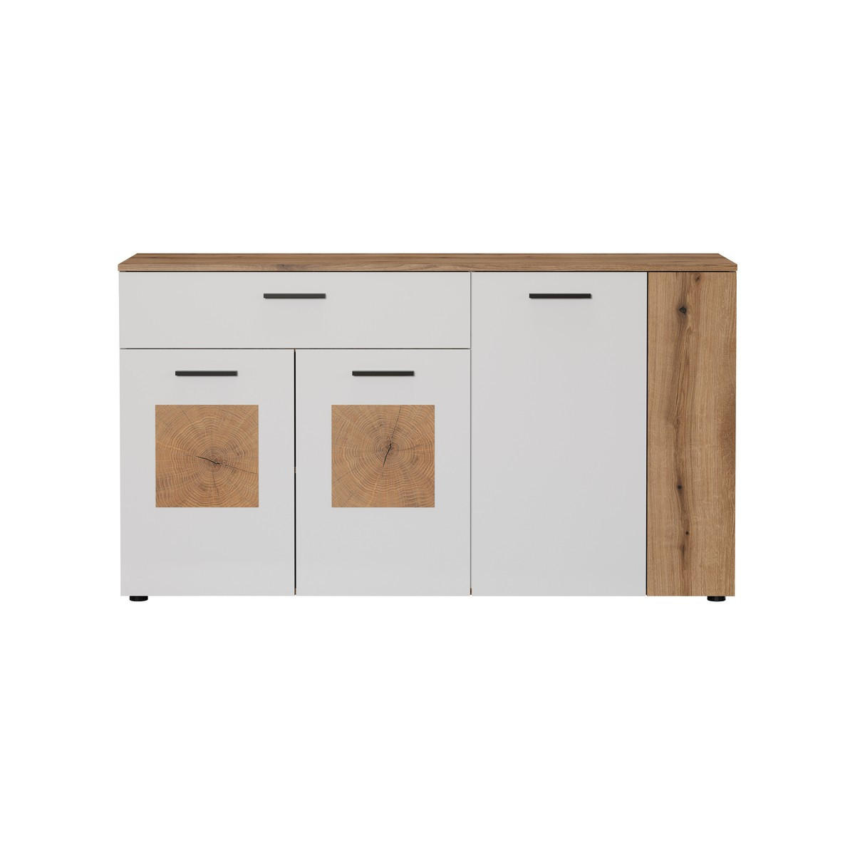 SIDEBOARD mit 4 türen und 1 schublade - vitoria 150/42/83 cm - Weiß, Holzwerkstoff (150/83/42cm) - Trendteam