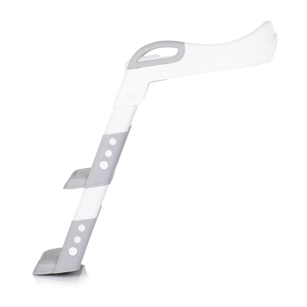TOILETTENTRAINER Kiddy grau Toilettensitz, höhenverstellbar, Griffe, Stufen, ab 2 bis 8 Jahren - Grau, Kunststoff (33/35cm) - Chipolino