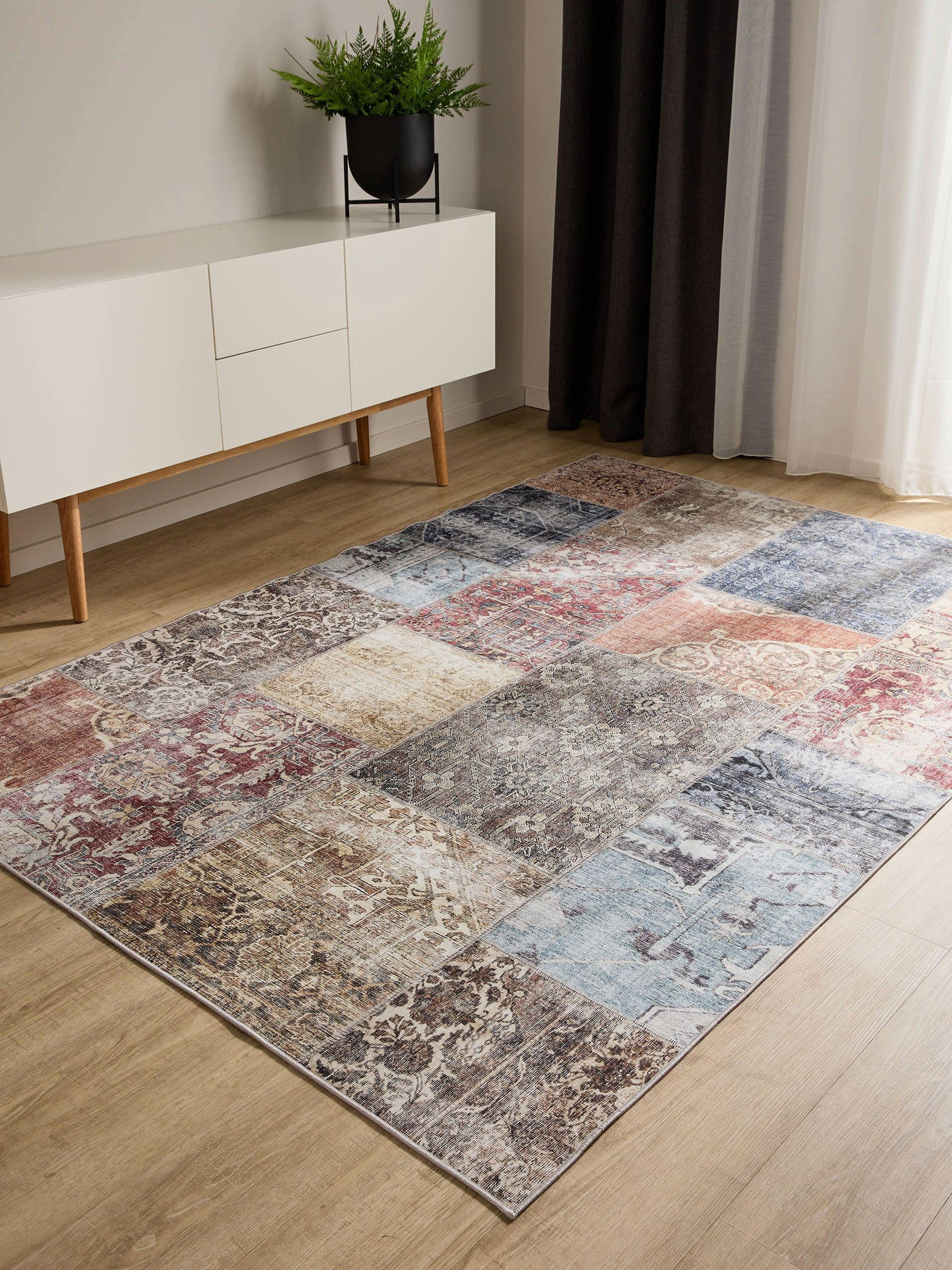 VINTAGE-TEPPICH George waschbar 120x170 cm - Multicolor, Kunststoff (120/170cm) - benuta