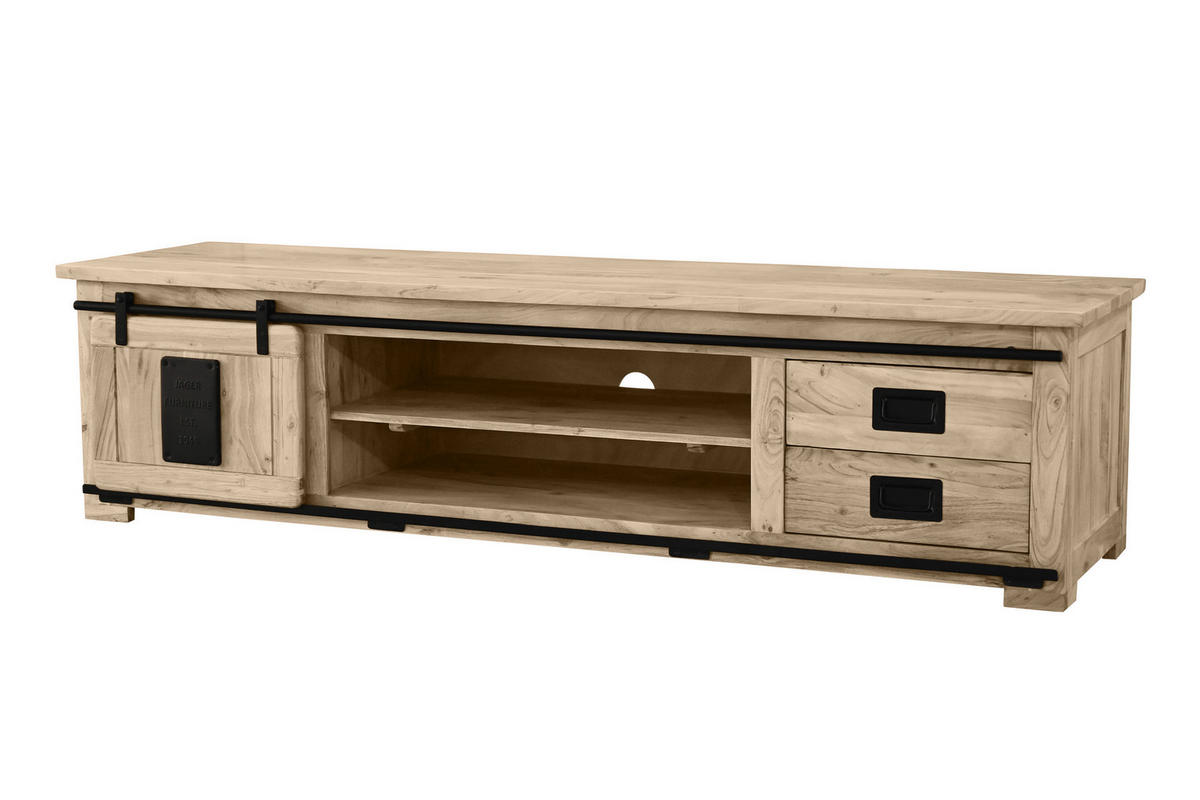 LOWBOARD LIBRO - Beige, Holz (200/50/55cm) - SAM