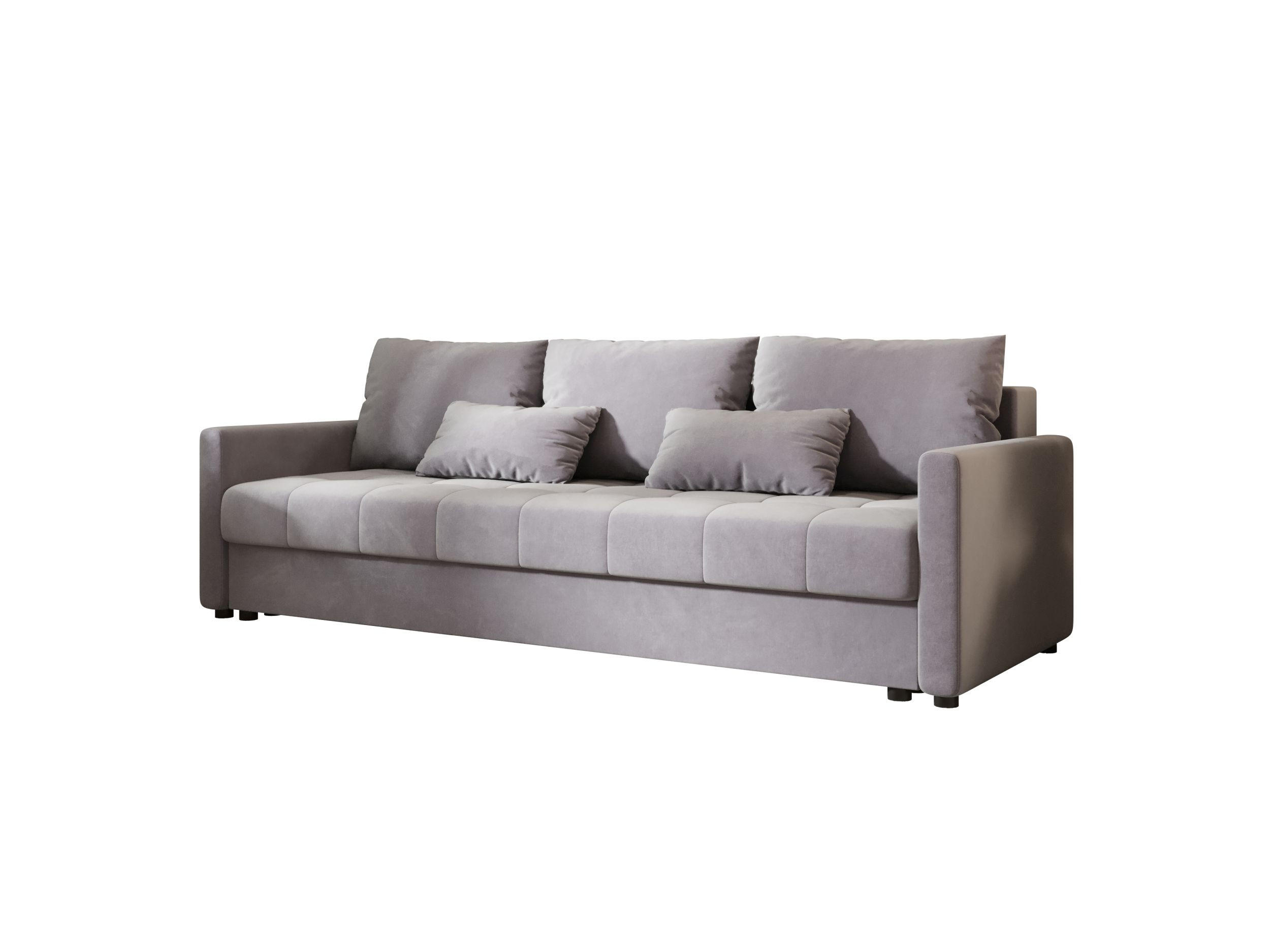 SOFA MOS mit Schlaffunktion ITAKA 50 mit Stauraum - Hellgrau, Textil (84/72/220cm) - Bedante