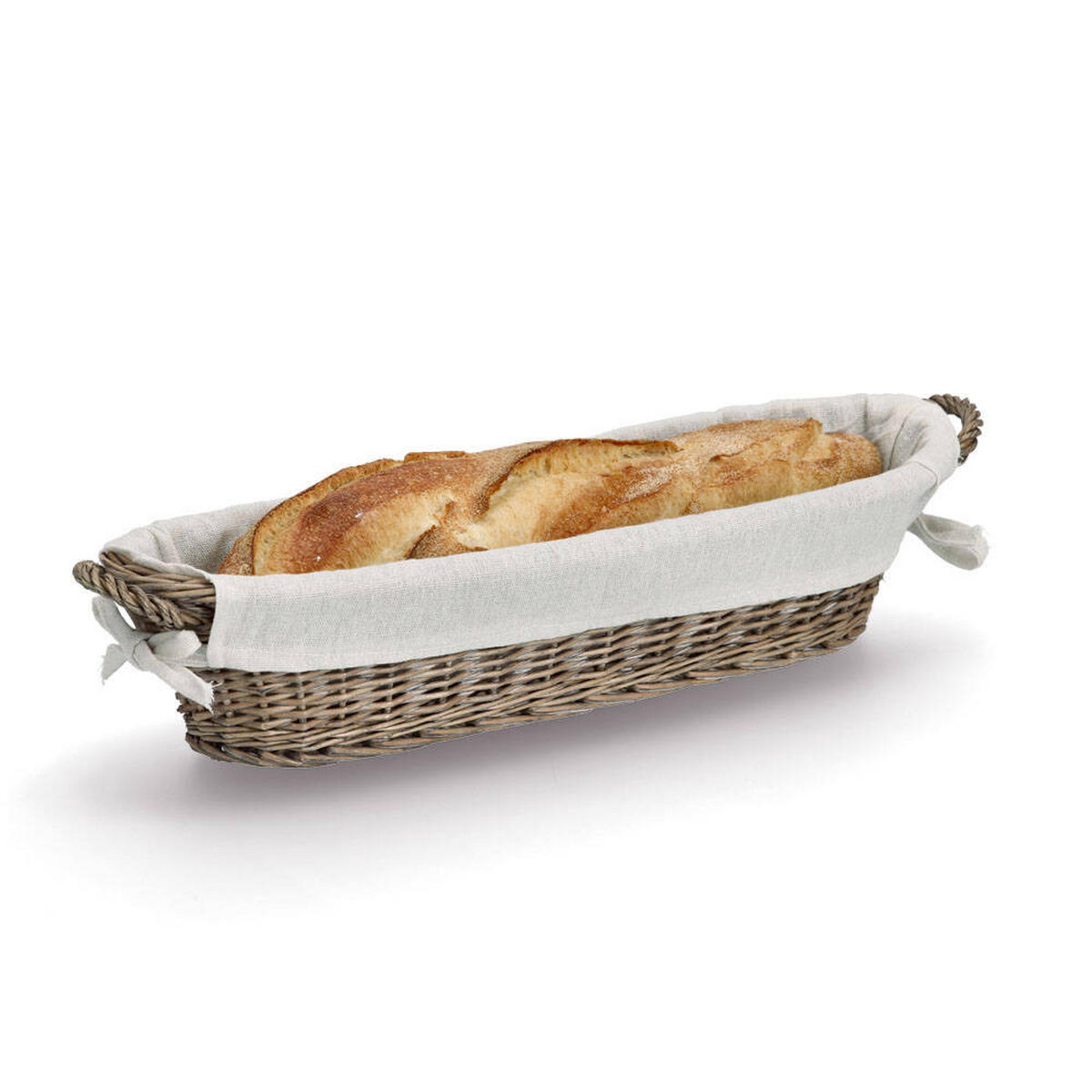 BROTKORB Weide 49/14/10 cm - Beige, Naturmaterialien (14/10/49cm) - ZELLER