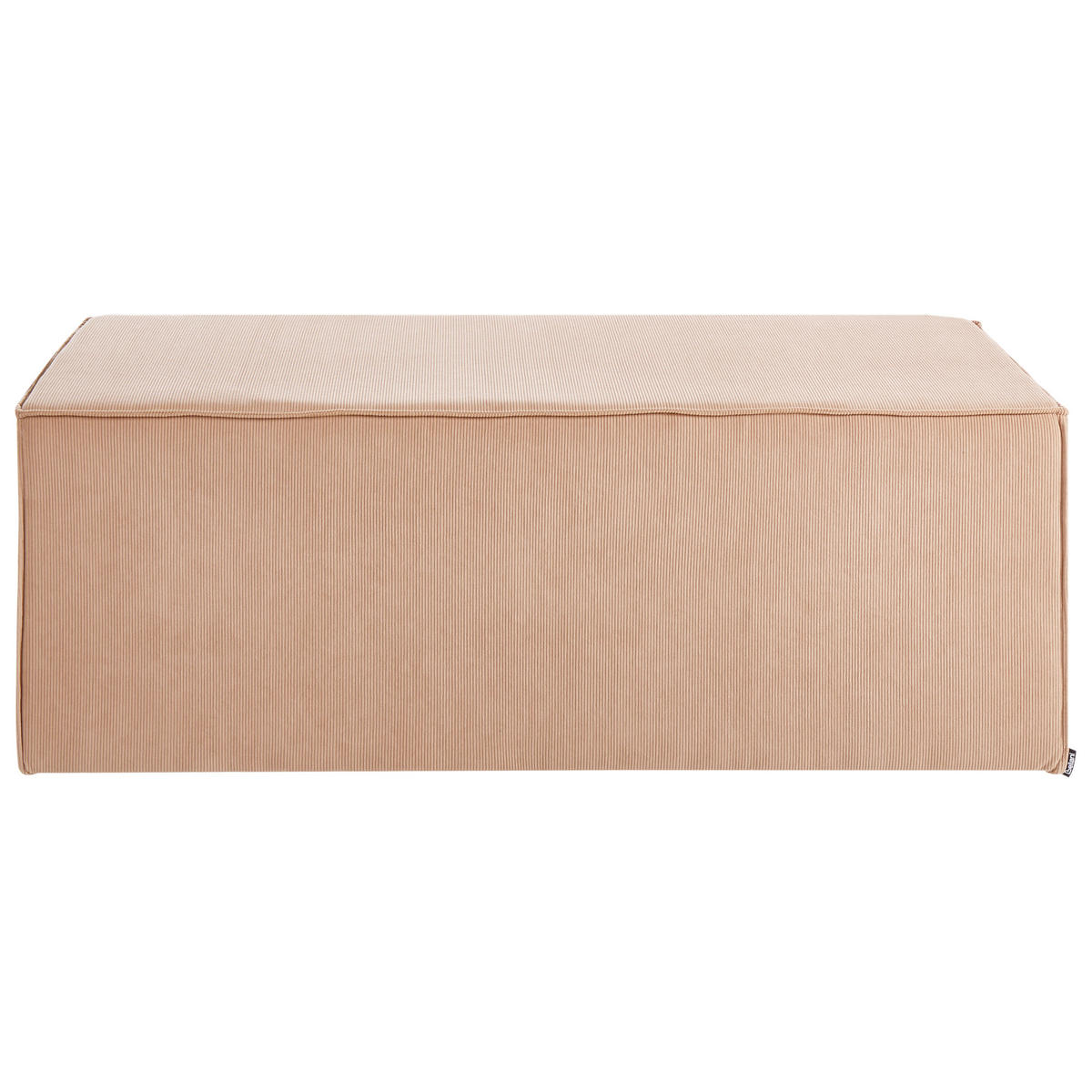 POUF Cord Beige Vinita - Beige, Textil (120/43/55cm) - Beliani