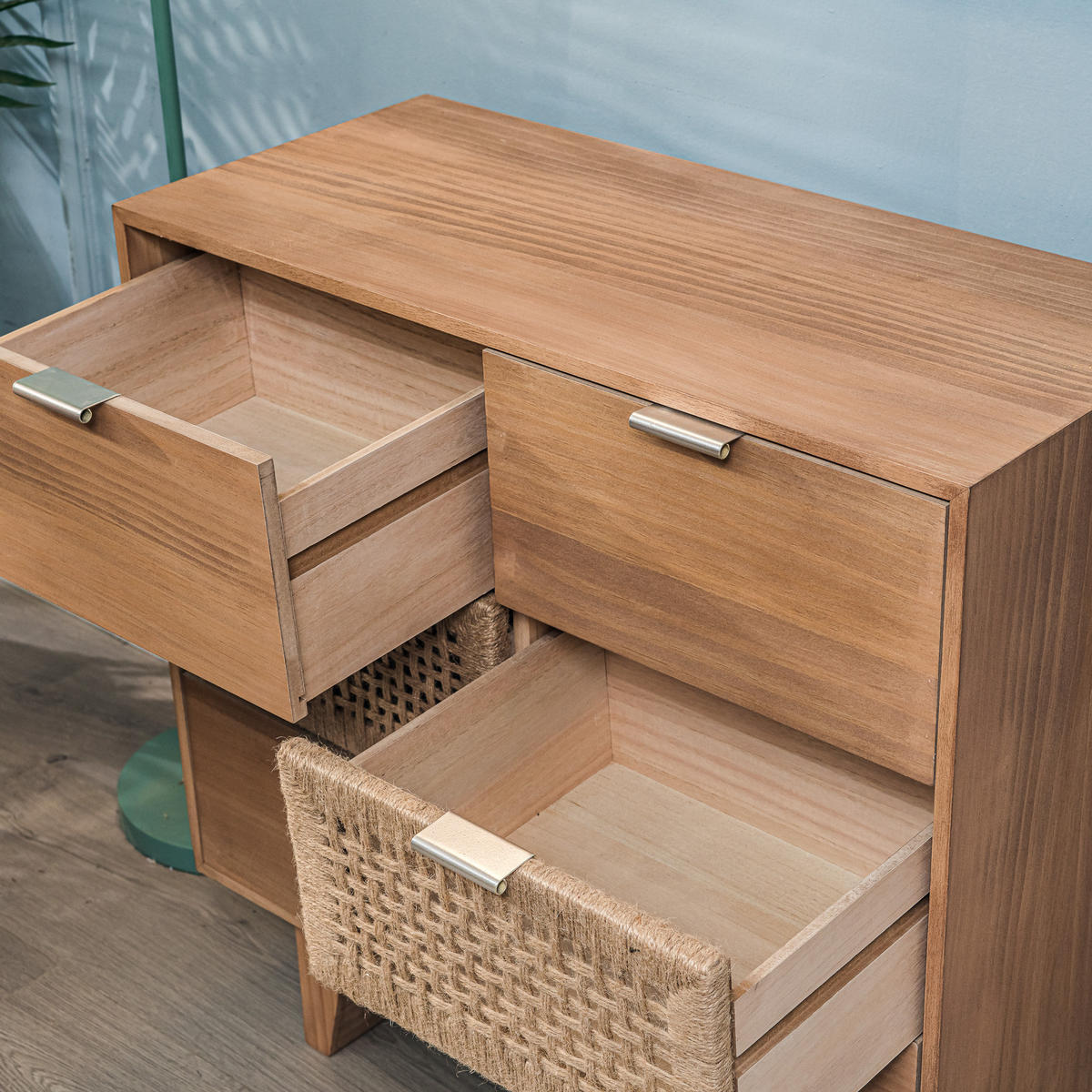 KOMMODE Rechteckig Braun 75 x 35 x 78 cm - Braun, Holz (75/78/35cm) - Nordlys