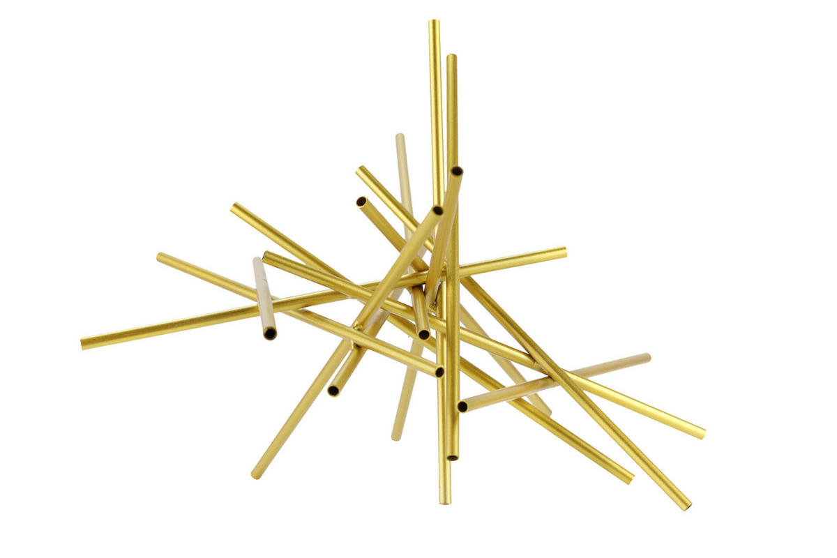 SKULPTUR Gold 45/33 cm - Goldfarben, Metall (1.73/33/28cm) - KUNSTLOFT