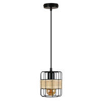 HÄNGELEUCHTE Greta 1-flammig 13/13/150 cm - Schwarz, Metall (13/13/150cm) - Nettlife