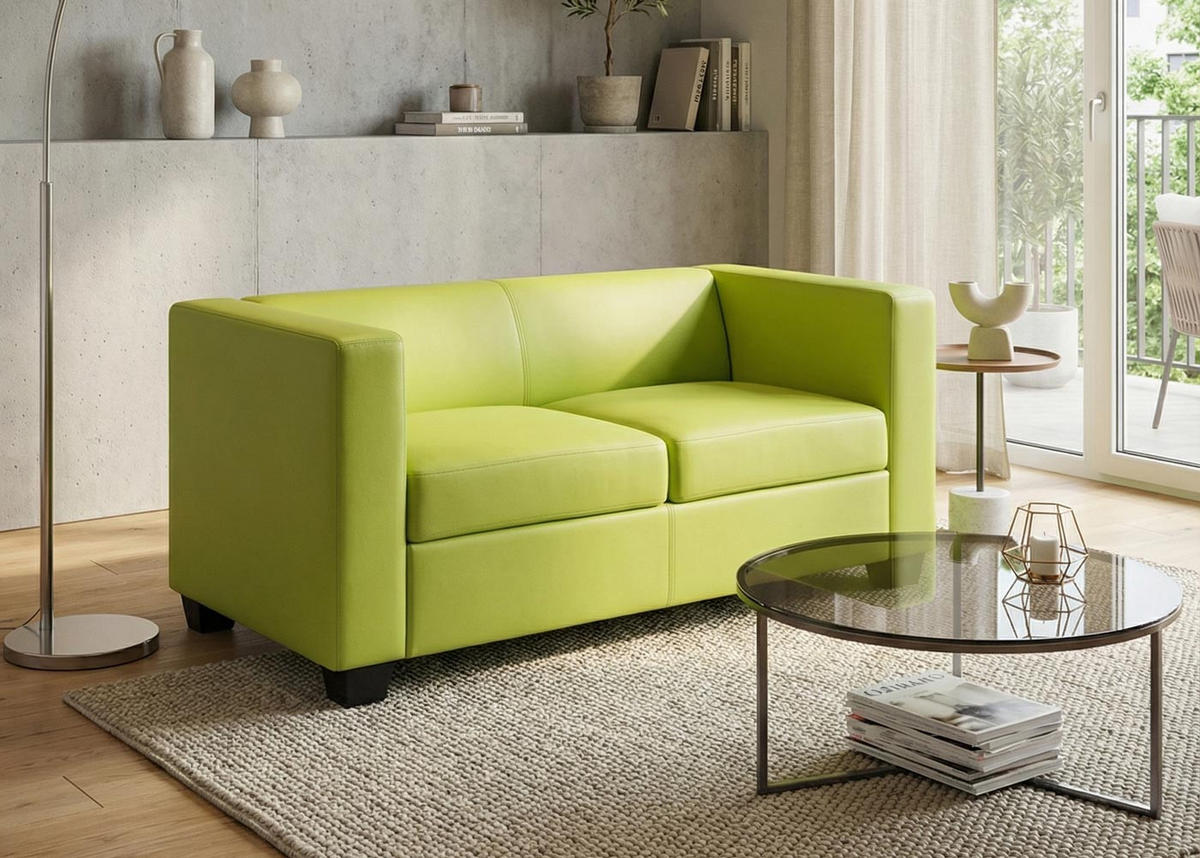 2-SITZER-SOFA Hellgrün - Hellgrün, Textil (137/70/75cm) - MCW