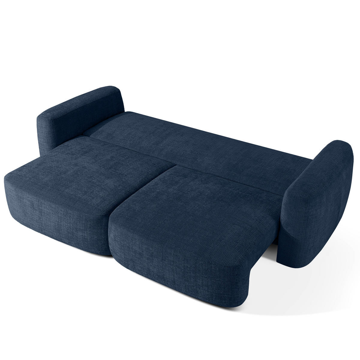 SITZGARNITUR ELOSA - Dunkelblau, Holz/Textil (245/85/115cm) - KONSIMO®