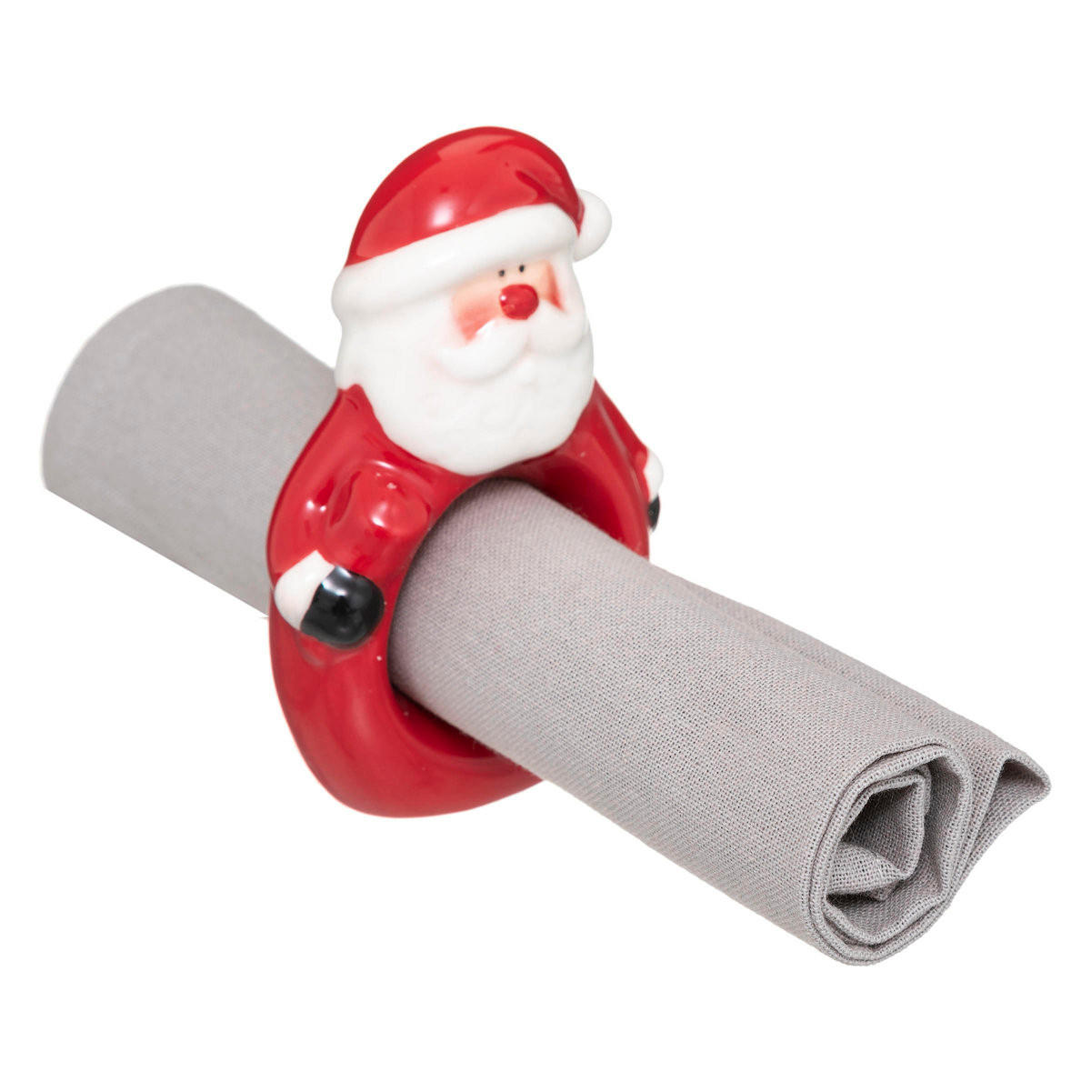 SERVIETTENRING Keramik - Rot, Keramik (3.2/10.5/7.5cm) - Atmosphera Createur d´interieur