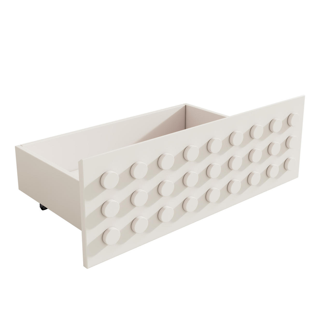 KINDERBETT 90/200 cm in Weiß mit Schublade und Stauraum aus MDF & Massivholz - Weiß, Holz (90/200cm) - BEAOK