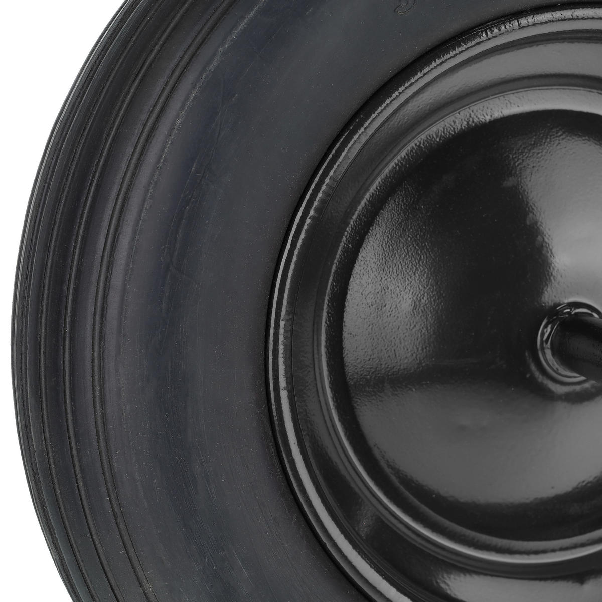 SCHUBKARRENRAD - Schwarz, Kunststoff/Metall (37/37/22.5cm) - Relaxdays