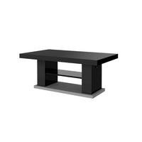 COUCHTISCH rechteckig Schwarz Hochglanz 120/50/70 cm - Schwarz Hochglanz, Holzwerkstoff (70/120/50cm)