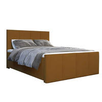 BOXBETT Milano Bonellfederkern inkl. 7-Zonen Topper T-30 - BOXBETT mit Bettkasten - Orange, Holz/Holzwerkstoff (120/200cm) - Best For Home