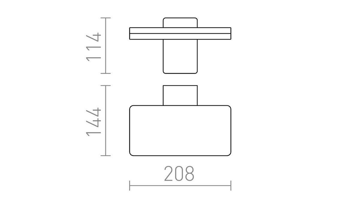 AUSSENLEUCHTE RINA Anthrazitgrau 12 W IP65 - Grau, Metall (115/72/42cm) - Rendl
