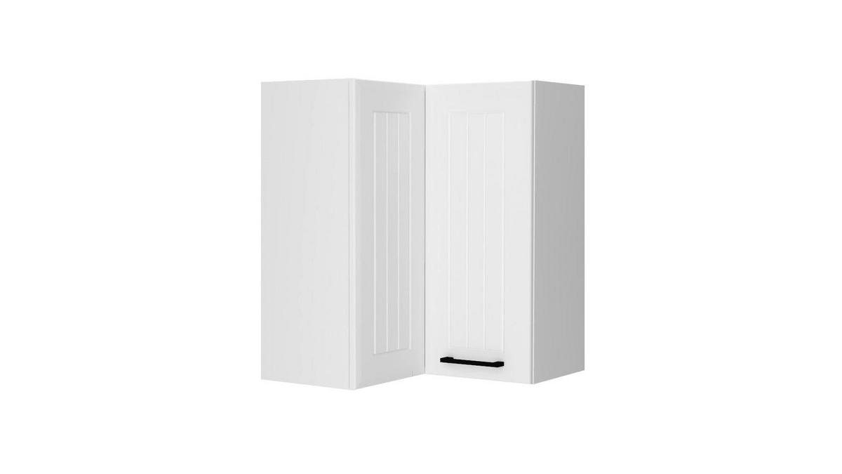 ECKHÄNGESCHRANK WRN P/L – Arvion – L-Form für den Innenwinkel – Weiß / Matt - Weiß, Holzwerkstoff/Metall (60/72/60cm) - ROYAL24_MARKT