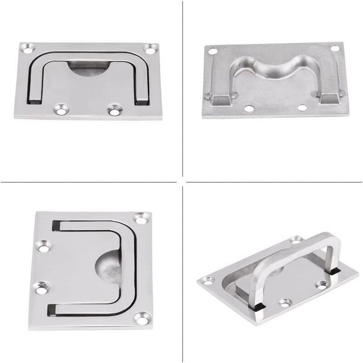 MÖBELGRIFF 2er-Set Edelstahl - Silberfarben, Metall (5.7/3/7.6cm)