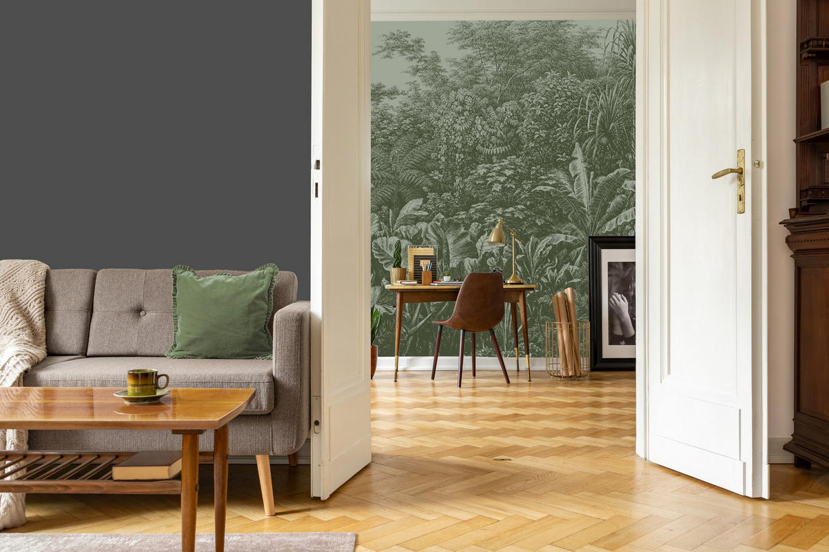 FOTOTAPETE - Regenwald - Grün, Papier/Kunststoff (350/270cm) - LOOKS by W.Joop