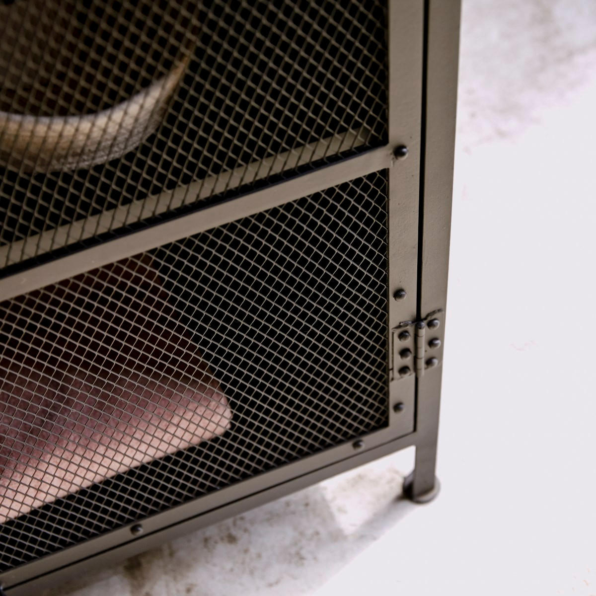 HOCHSCHRANK Alma Schwarz aus Metall - Schwarz, Metall (60/175/35cm) - Tikamoon