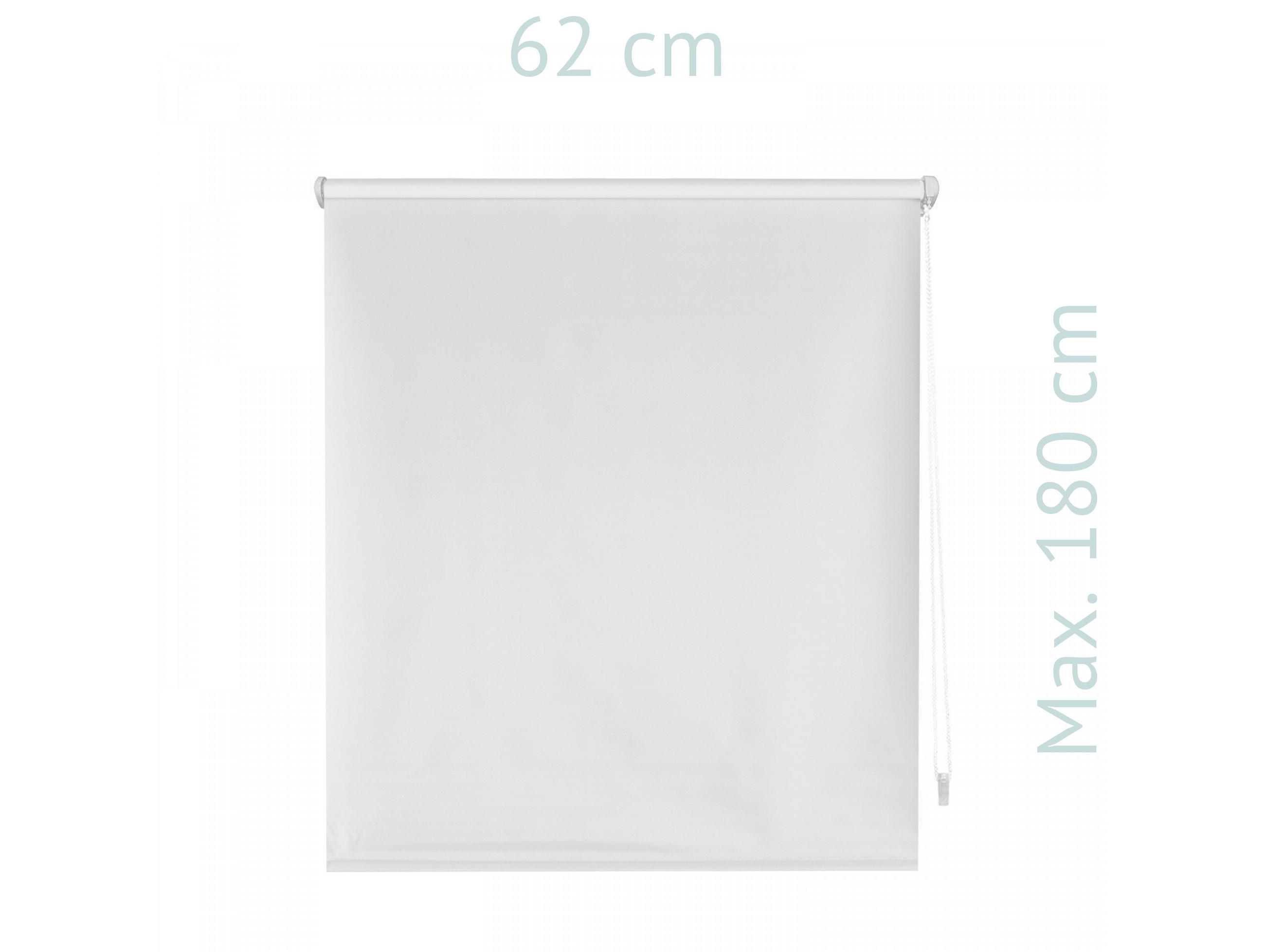 ROLLO Easyfix Polyester Opaque Grauweiß 62x180 - Hellgrau, Textil (62/180/1cm) - Purline