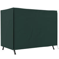 ABDECKUNG Hollywoodschaukel, Dunkelgrün - Dunkelgrün, Kunststoff (124/164/205cm) - Outsunny