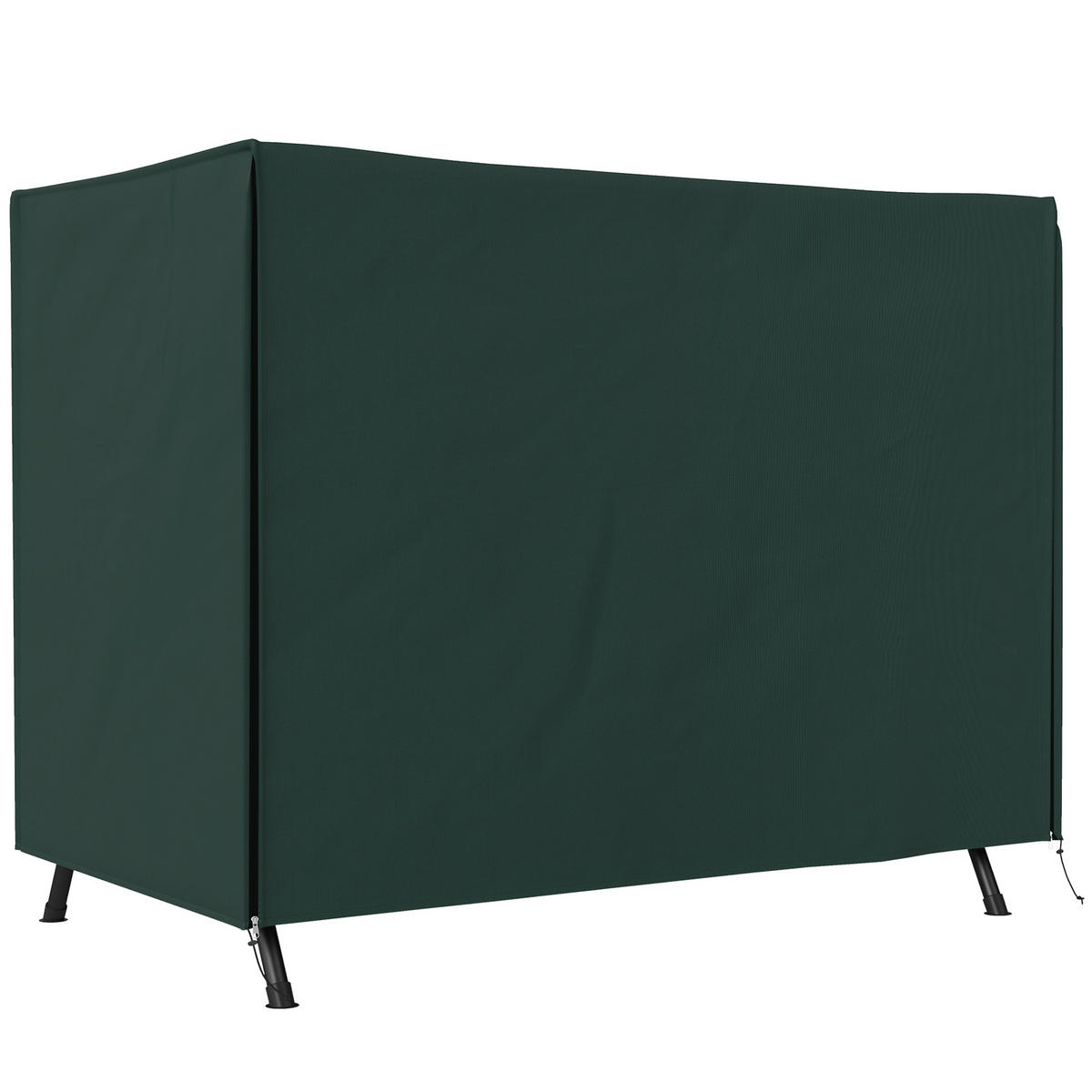 ABDECKUNG Hollywoodschaukel, Dunkelgrün - Dunkelgrün, Kunststoff (124/164/205cm) - Outsunny