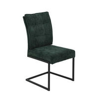 SCHWINGSTUHL 2 Stück Olivia - Grün - Dunkelgrün/Schwarz, Textil/Metall (52/98/49cm) - Hela Vertriebs GmbH