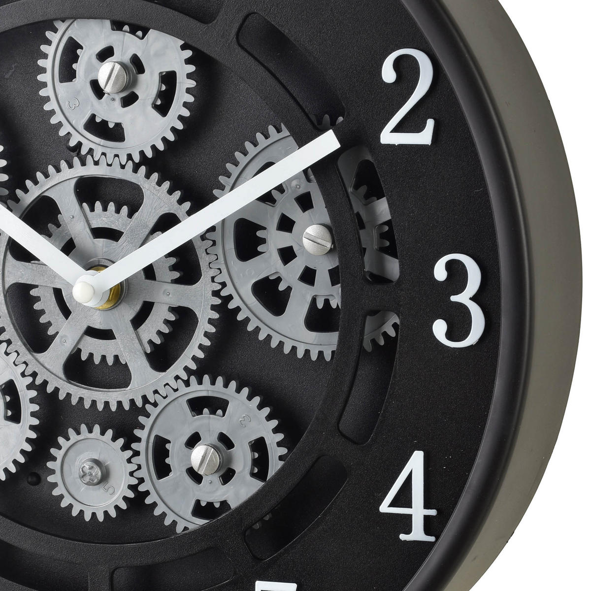 WANDUHR Ramsey Schwarz 30x30x5 cm Kunststoff - Schwarz, Kunststoff (5/30/30cm) - Mondex