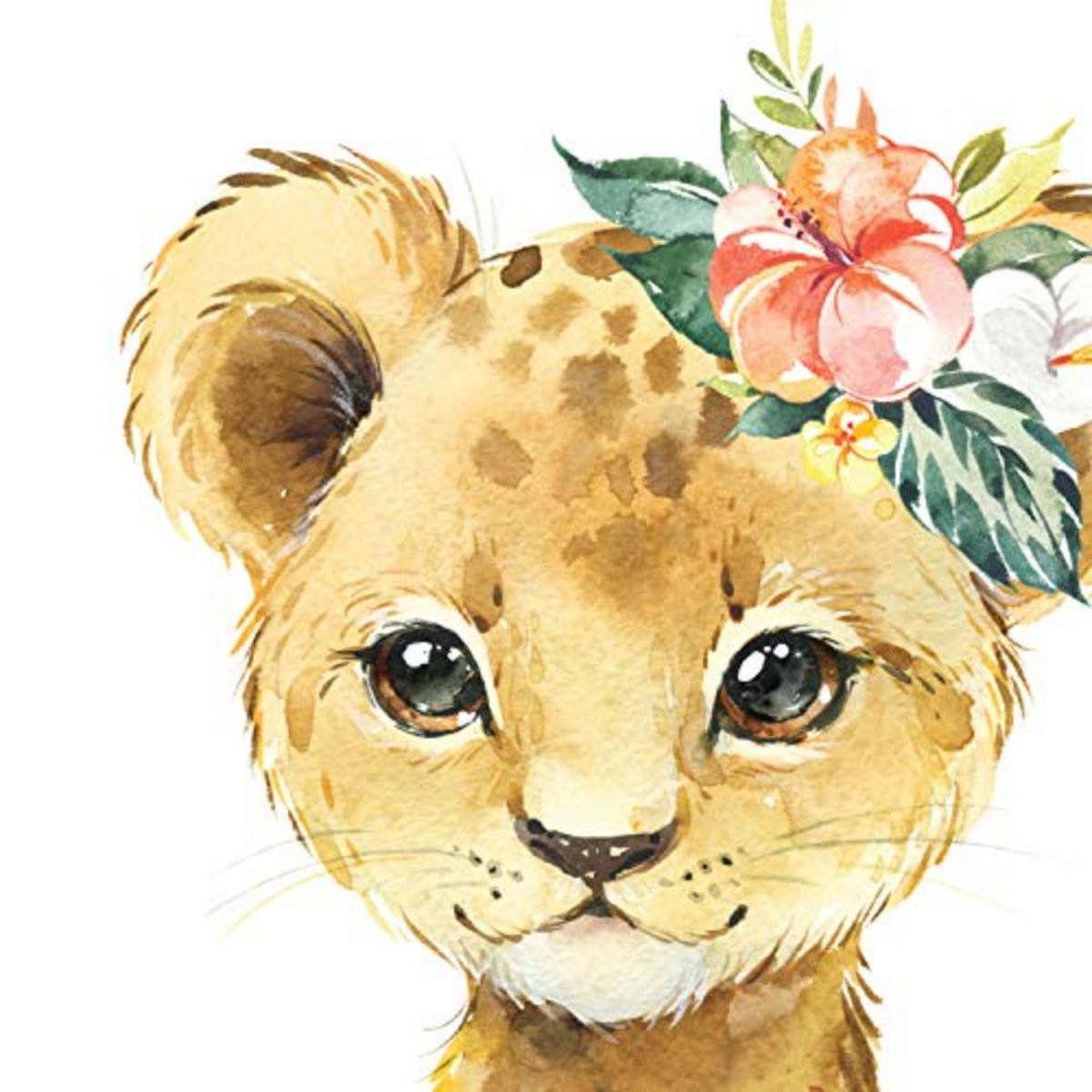 POSTER Set mit 4 Leon AlpacaKaninchen und Kuh A3 Rahmenlos - Klar, Papier (29.7/3cm) - Nacnic