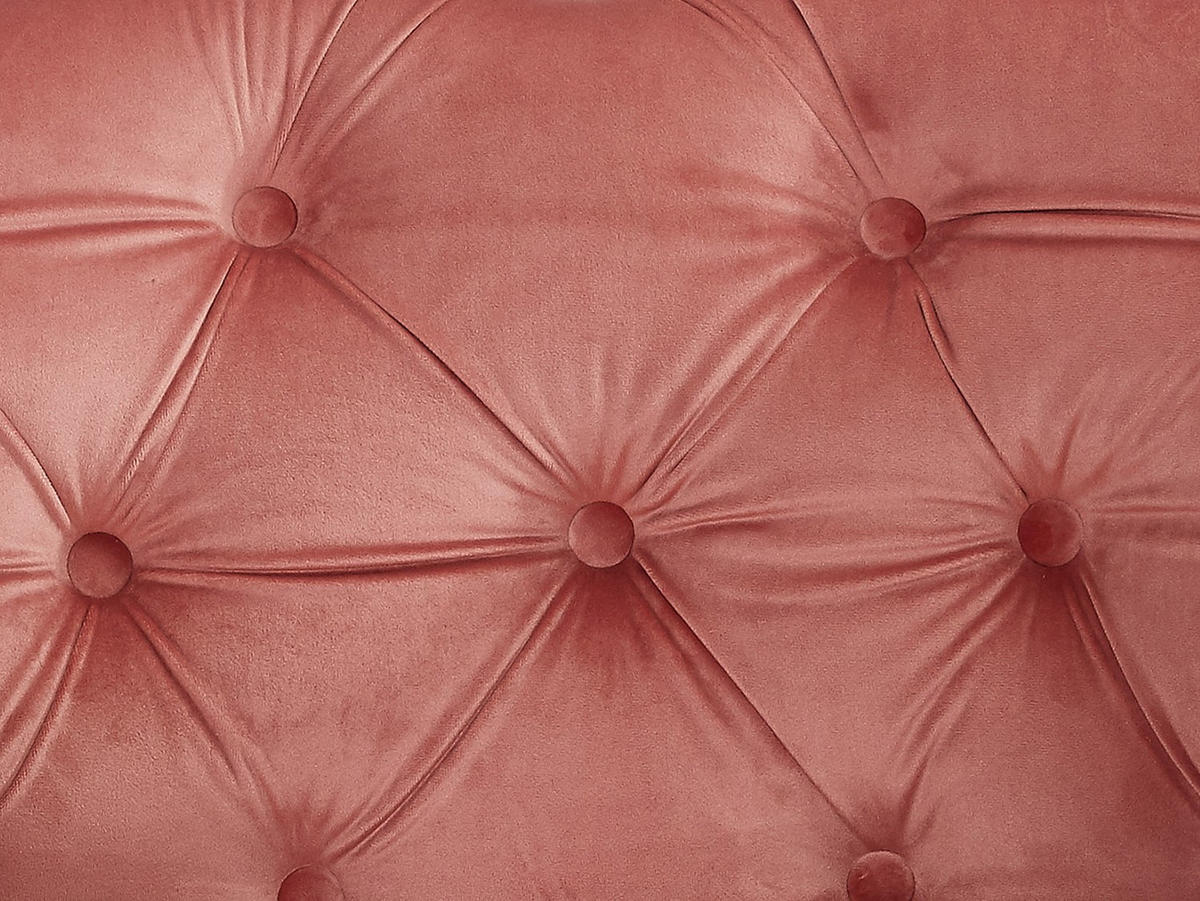 SESSEL 2er-Set - Samt - Rosa - CHESTERFIELD - Pink, Textil (82/72/78cm) - Vente-Unique