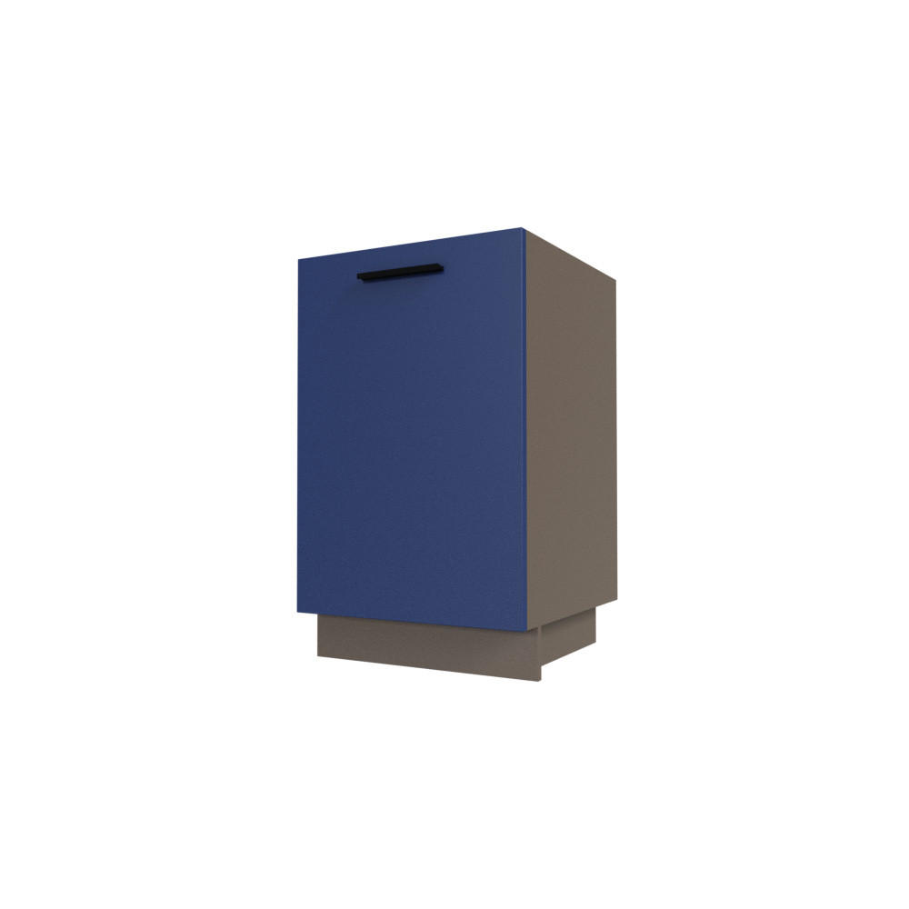 Feldmann-Wohnen Küchenunterschrank Blau, Dunkelgrau 50x82x50 cm