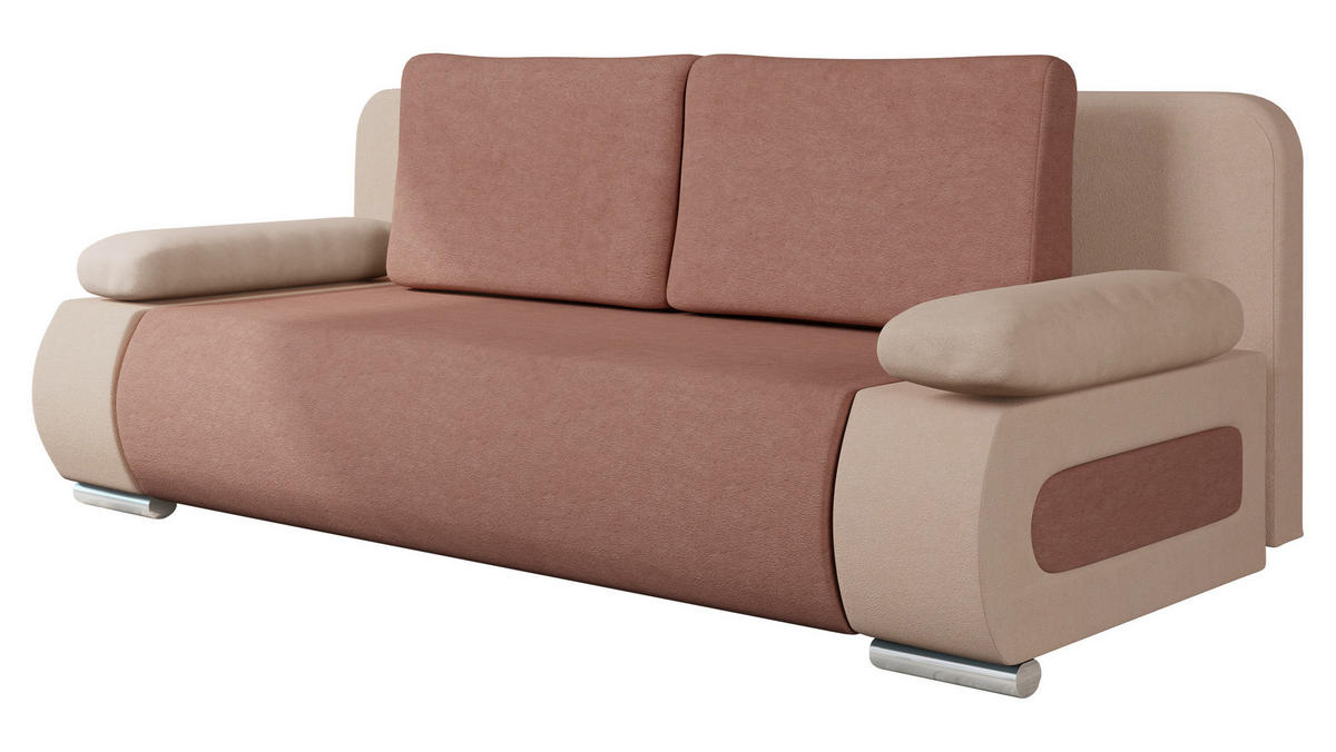 SCHLAFSOFA Emma - Rosa, Holz/Kunststoff (200/77/92cm) - MIRJAN24