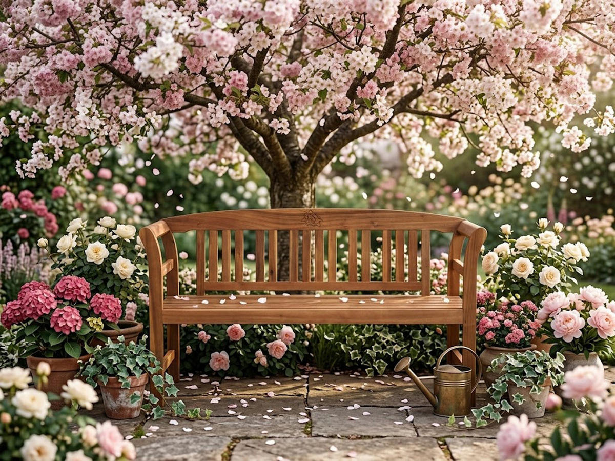 GARTENBANK / Holzbank Rosali 157cm 3-sitzer aus Akazie massiv - Braun, Holz (157/83/45cm) - TPFGarden