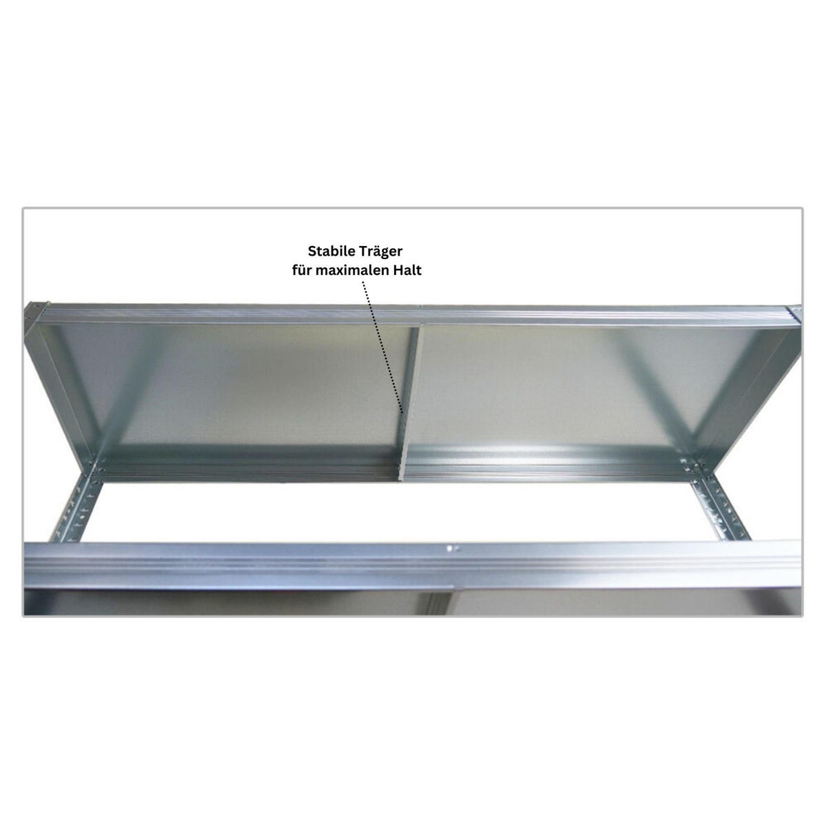 SCHWERLASTREGAL 2er-Set Steel Eagle 180x120x40 cm Fachlast 130kg Verzinkt - Silberfarben, Metall (240/180/40cm) - PROREGAL