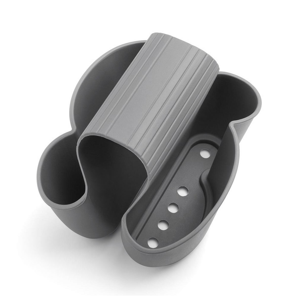 SPÜLENORGANIZER Grau 12/15/15.5 cm RA6185 - Grau, Kunststoff (15/15.5/12cm) - Rayen 
