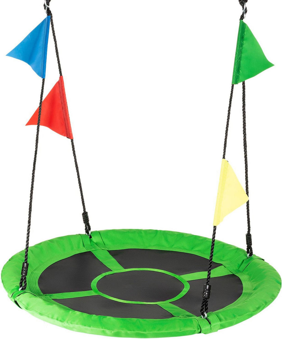 NESTSCHAUKEL bis 150 kg, 100 cm Durchmesser - Grün, Textil (100/160/100cm) - Luverno