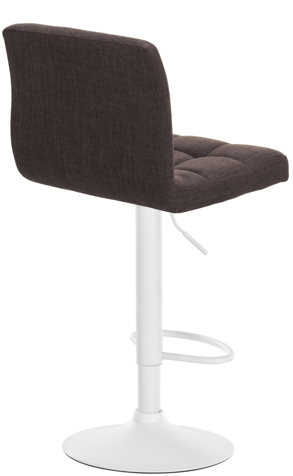 BARHOCKER Stoff braun - Weiß/Braun, Textil/Metall (46/94/47cm) - CLP