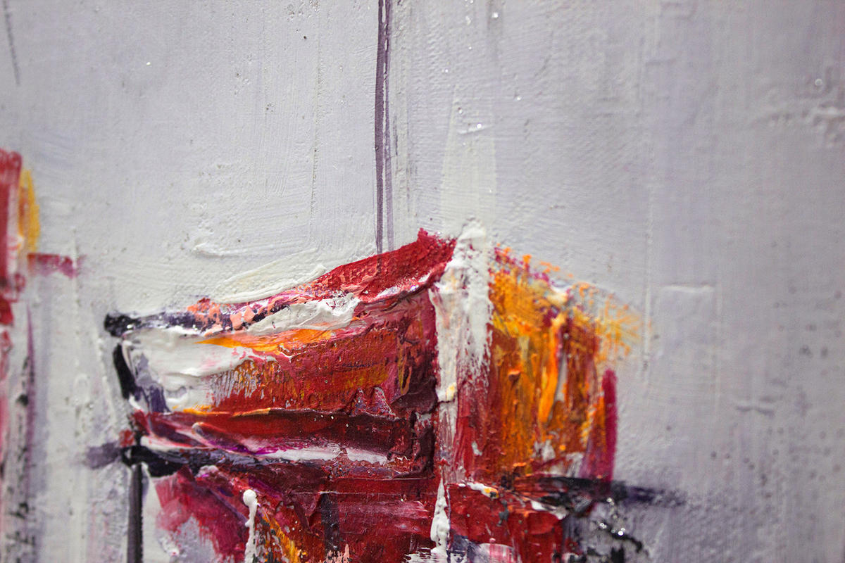 GEMÄLDE Stiller Hafen Schattenfugenrahmen Weiß 160x80 cm - Weiß, Holz (160/80cm) - YS-art gallery