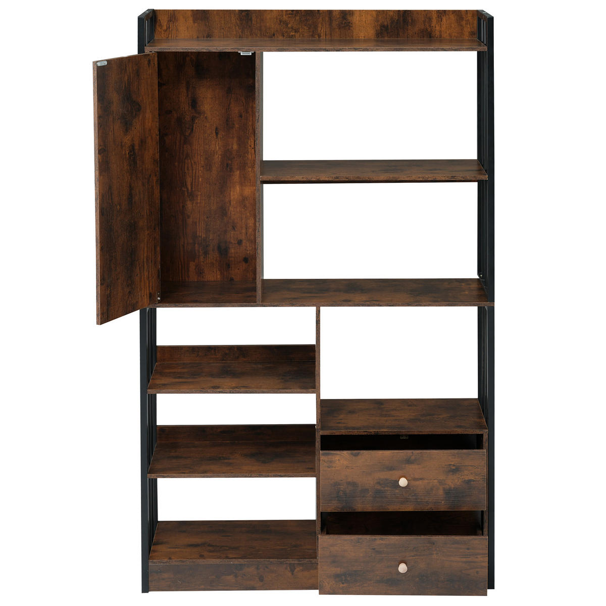 BÜCHERREGAL braun - Braun, Holzwerkstoff (30/173.5/100cm) - Urban Meuble