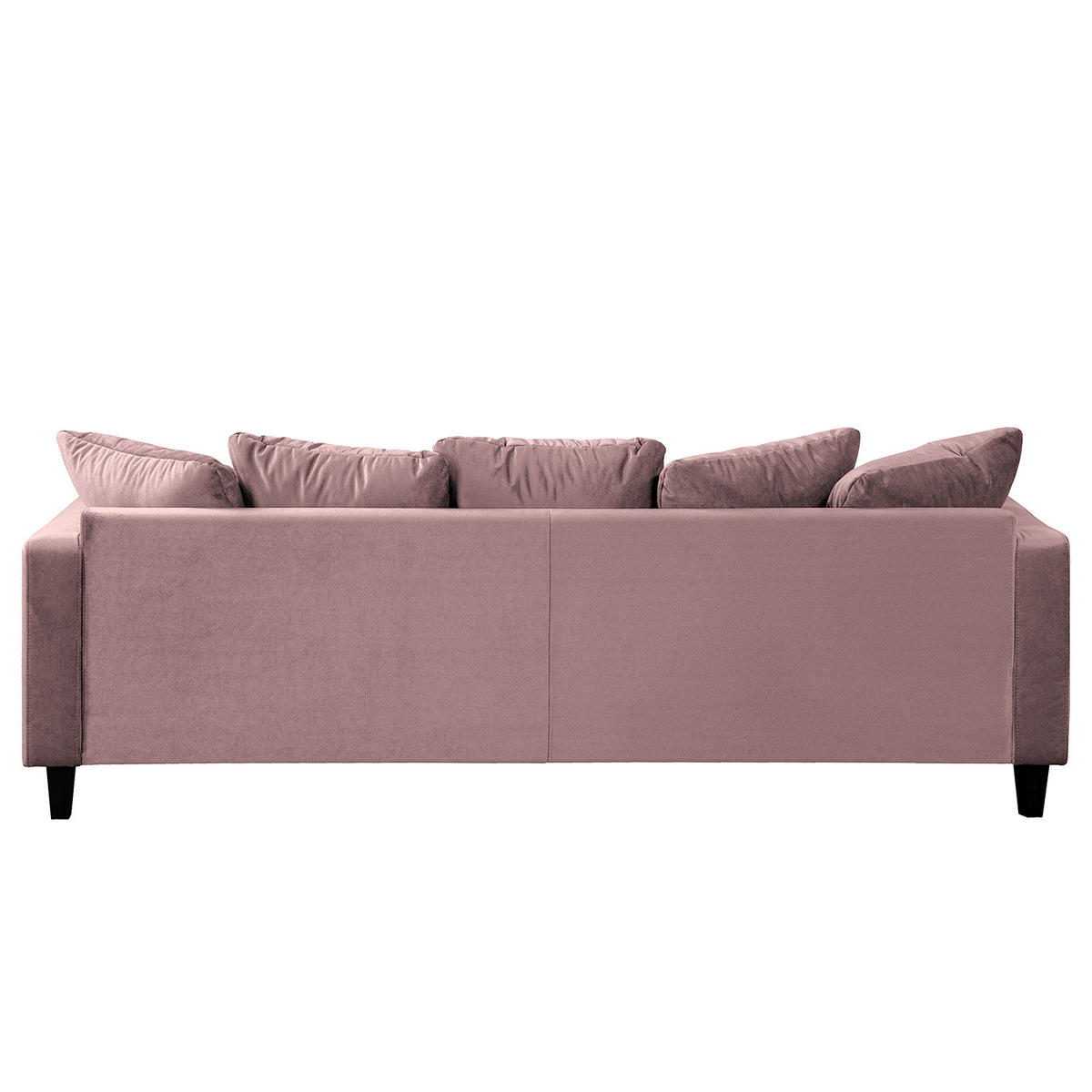 3-SITZER SOFA - Samt - Mauve, Textil (228/85/90cm) - home24