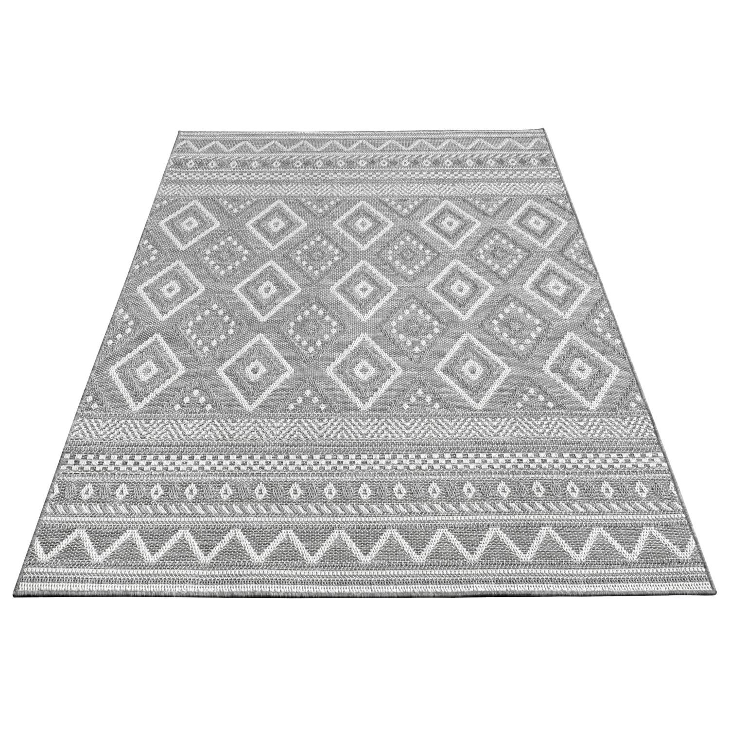 Kadima Design Flachwebteppich, Grau 300x400 cm