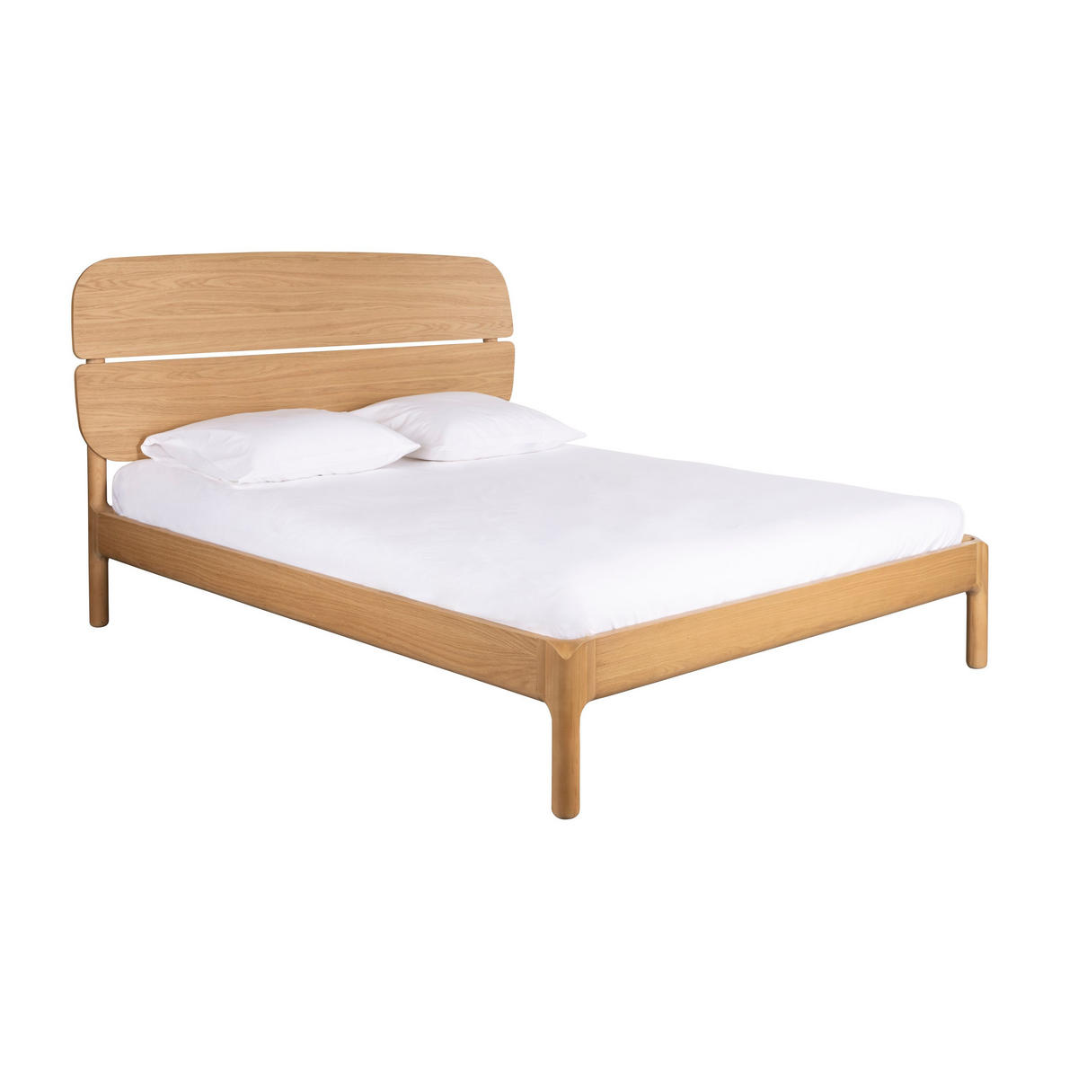 BETT Storm Naturel 160 cm - Naturfarben, Holz (160/200cm) - Zuiver