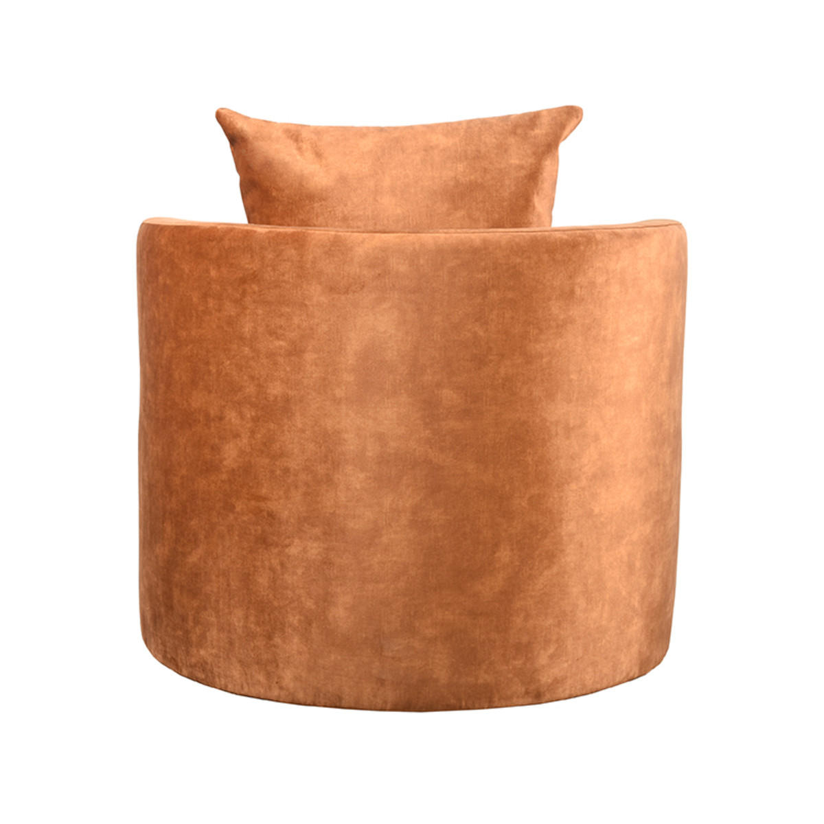 SESSEL Evy Gelb 90/90/75 cm - Orange, Textil (90/75/90cm) - LABEL51