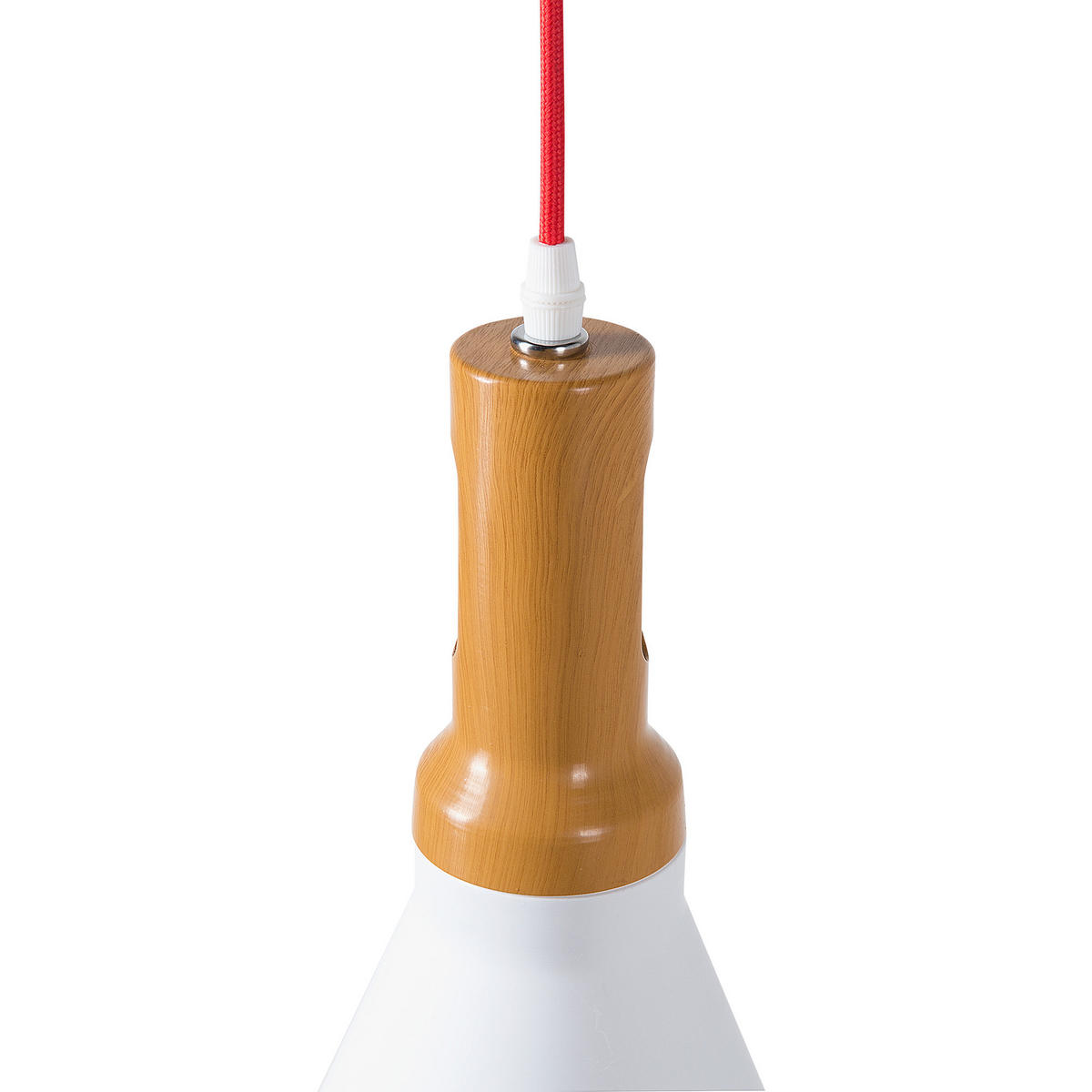 HÄNGELEUCHTE Mackenzie 24/24/189 cm - Weiß, Metall (24/24/189cm) - Beliani