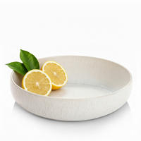 OBSTSCHALE Korfu - 1 teilig aus Steingut - Creme, Stein (24.5/6.5/24.5cm) - Sänger