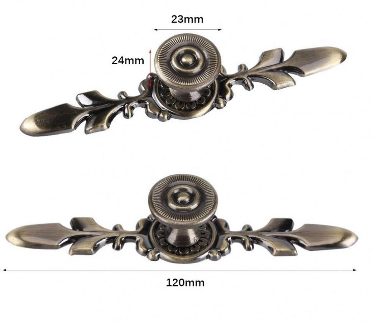 MÖBELGRIFF Bronze 4er-Set - Orange, Metall (2.3/2.4/12cm)