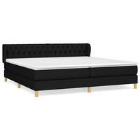 BOXSPRINGBETT 200/200 Cm Schwarz Gewebe - Schwarz, Textil (203/203cm) - vidaXL