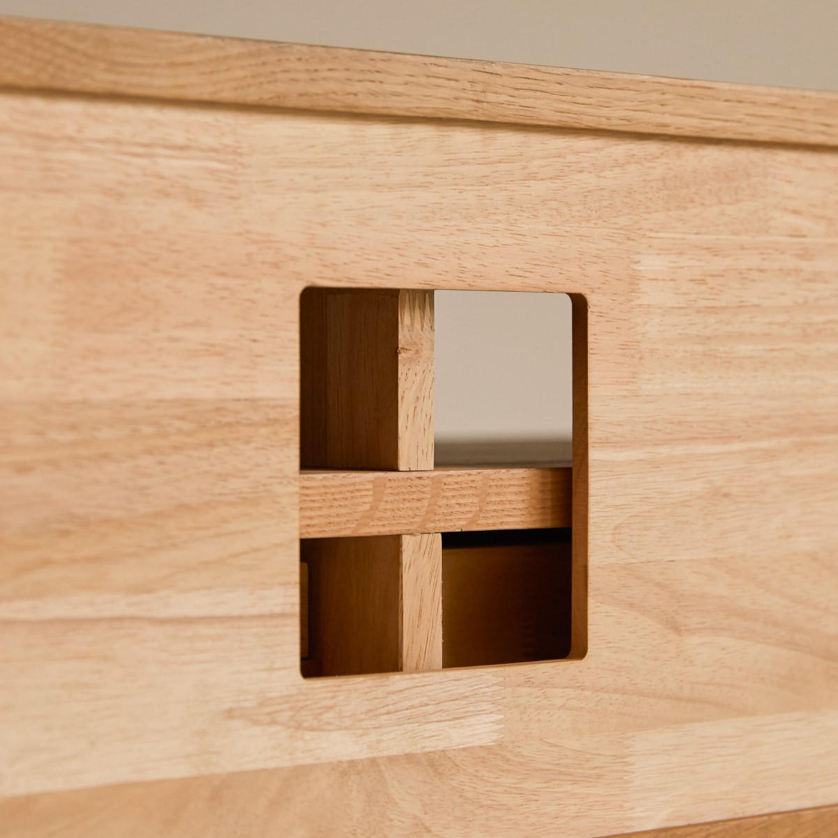 TV-SCHRANK Ellie Natur aus Eiche - Naturfarben, Holz (180/46/40cm) - Tikamoon